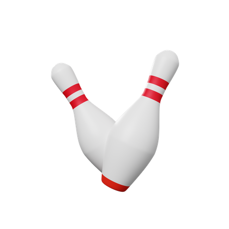 Quilles de bowling  3D Illustration