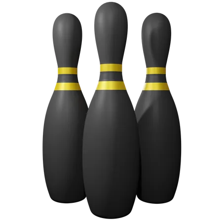 Quilles de bowling  3D Icon