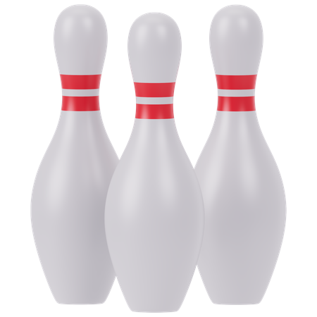 Quilles de bowling  3D Icon