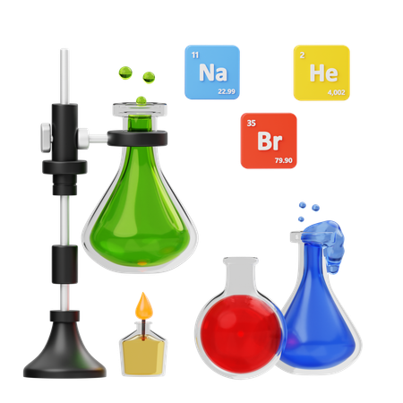 Química  3D Icon