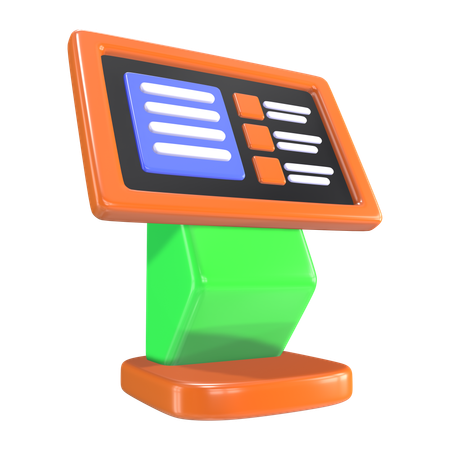 Quiosco de información  3D Icon
