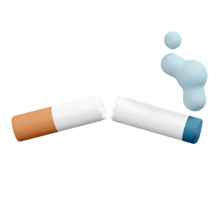 Quit Smoking Illustration 3D Icon
