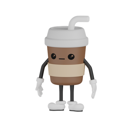 Quite Cup  3D Illustration