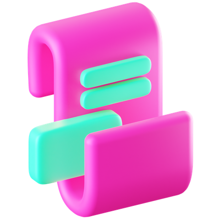 Quittung  3D Icon