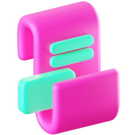 Quittung  3D Icon