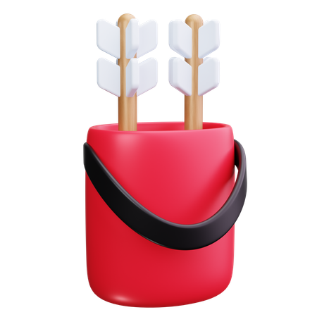 Quiver With Arrows  3D Icon