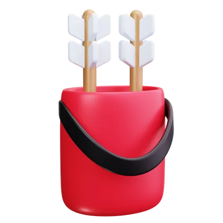 Quiver With Arrows  3D Icon