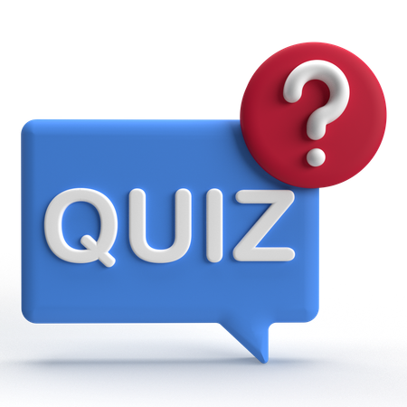 Quiz  3D Icon