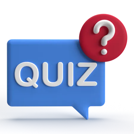 Quiz  3D Icon