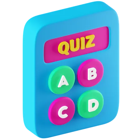 Quiz  3D Icon