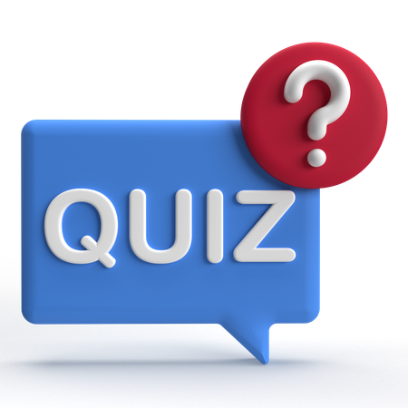 Quiz  3D Icon