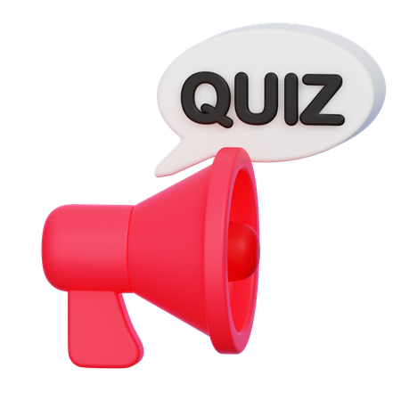 Quiz  3D Icon