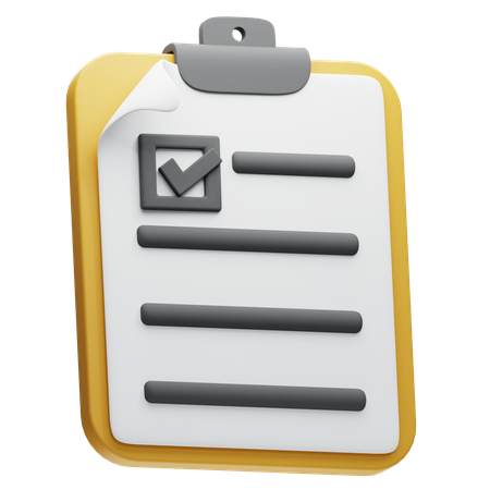 Quiz Board  3D Icon