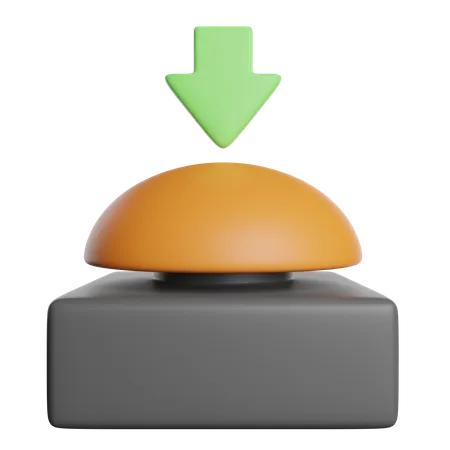 Button Quiz Alarm 3D Icon