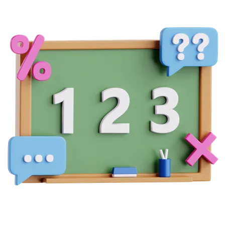 Quiz mathématique  3D Icon