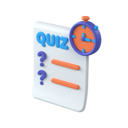 Quizzes  3D Icon