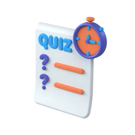 Quizzes  3D Icon
