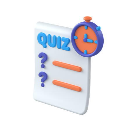 Quizzes  3D Icon