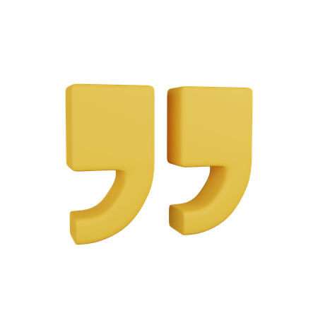 Quotations  3D Icon