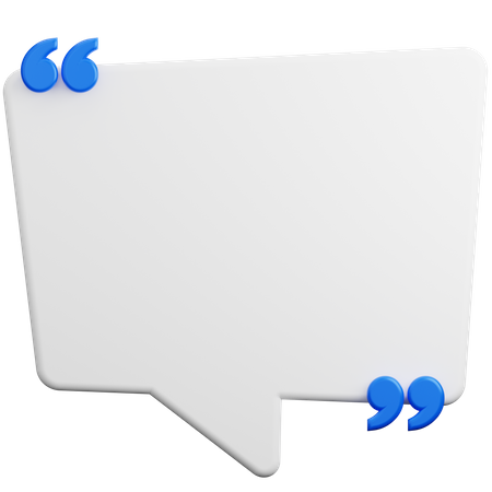 Quote Chat  3D Icon