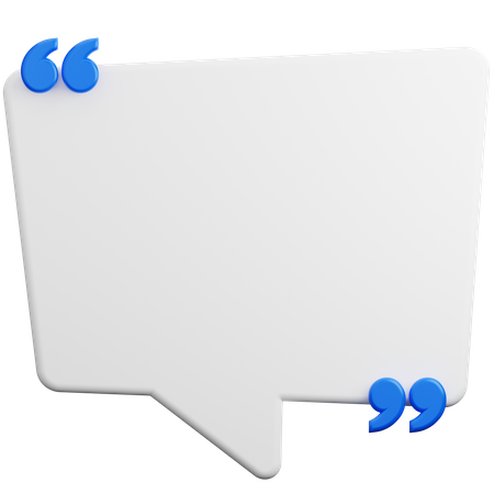 Quote Chat 3D Icon