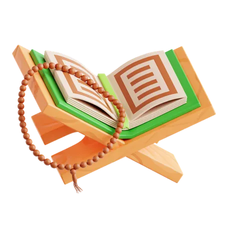 Quran And Tasbih  3D Icon