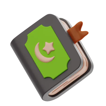 Tailored Cute Quran Icon With Fresh Color Best For Ramadan Event Promotion 3D Icon