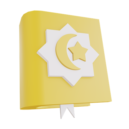 Quran Book  3D Illustration