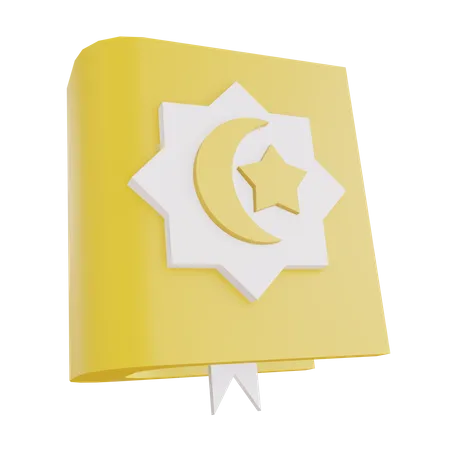 Quran Book  3D Illustration