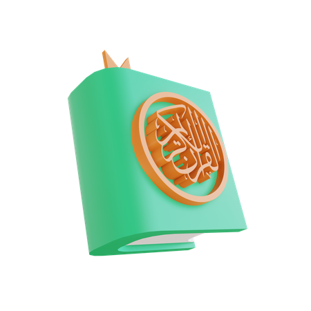 Quran Book  3D Illustration