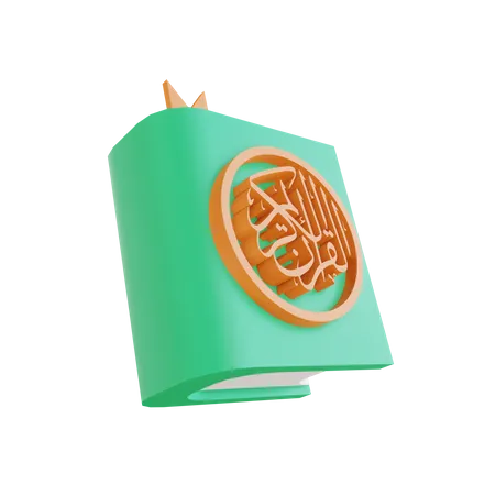 Quran Book  3D Illustration