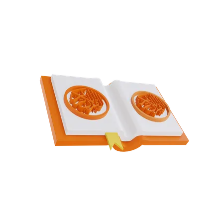 Quran Book  3D Illustration