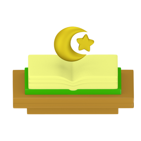イスラム教のコーラン  3D Icon