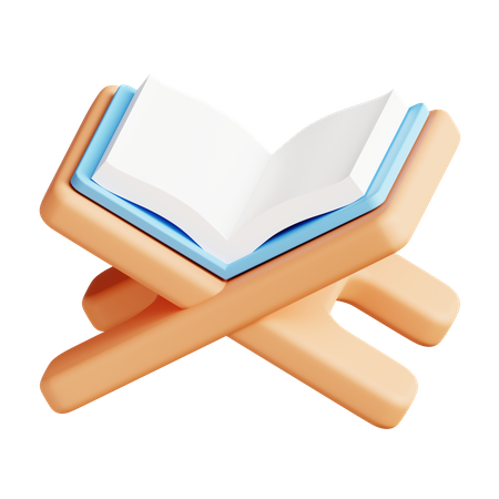 Quran On The Table  3D Icon