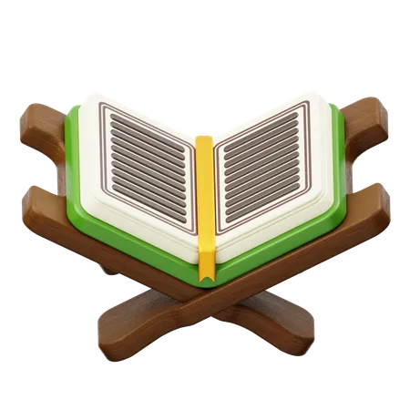 Qur'an with Stand  3D Icon