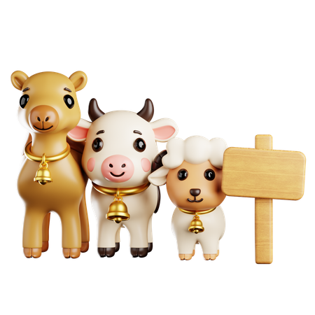 Qurban Sale  3D Illustration
