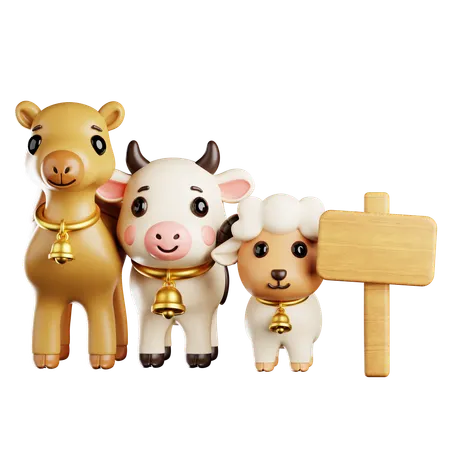 Qurban Sale  3D Illustration