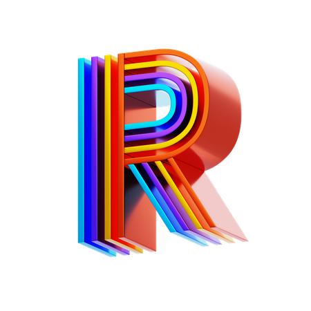 R  3D Icon