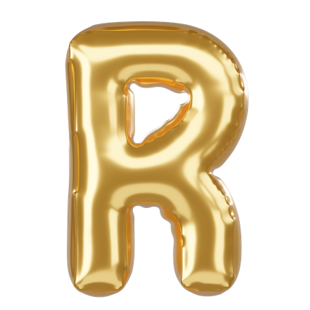 Alfabeto r  3D Icon