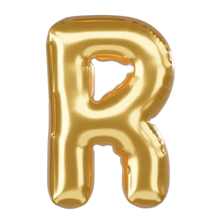 Alfabeto r  3D Icon