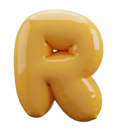 Alfabeto R  3D Icon