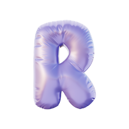 R Alphabet  3D Illustration