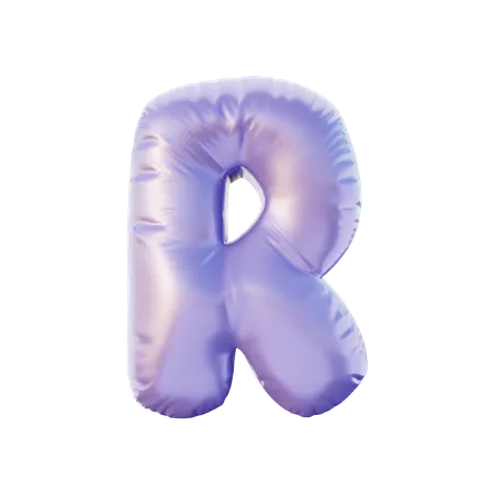 Alphabet mit R  3D Illustration