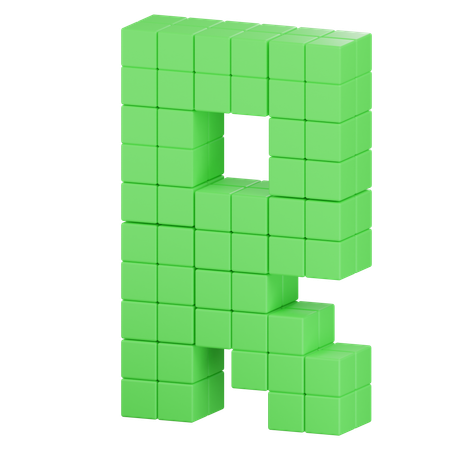 R Latter  3D Icon