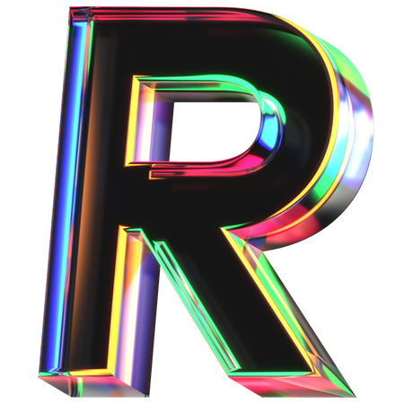 Letra r  3D Icon