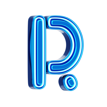 R Letter  3D Icon