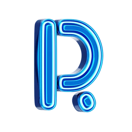 R Letter  3D Icon