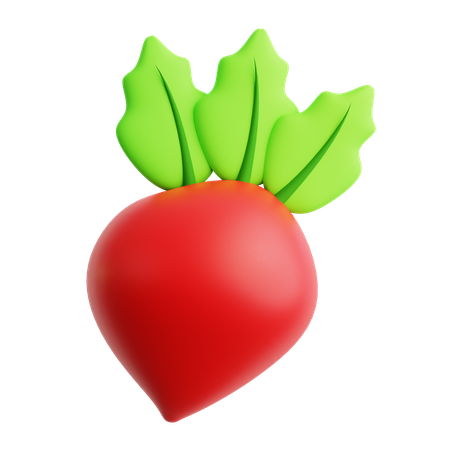Rabanete  3D Icon