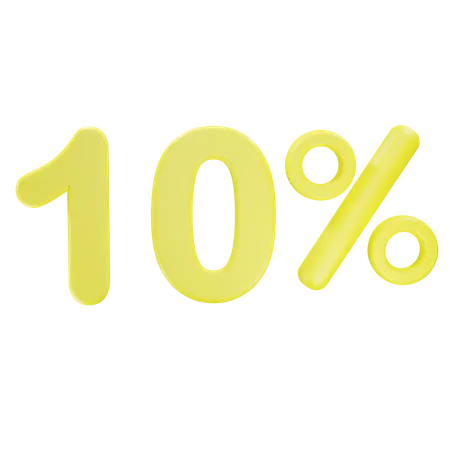 Rabatt 10%  3D Icon