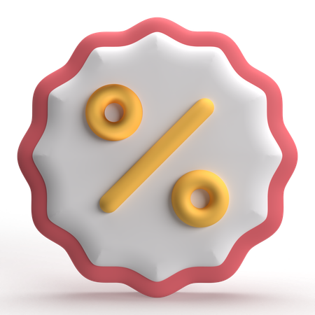 Rabatt  3D Icon